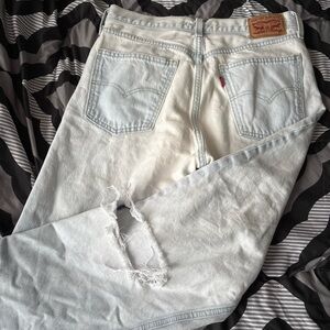 Levi's Faded Blue Men's Straight Jeans